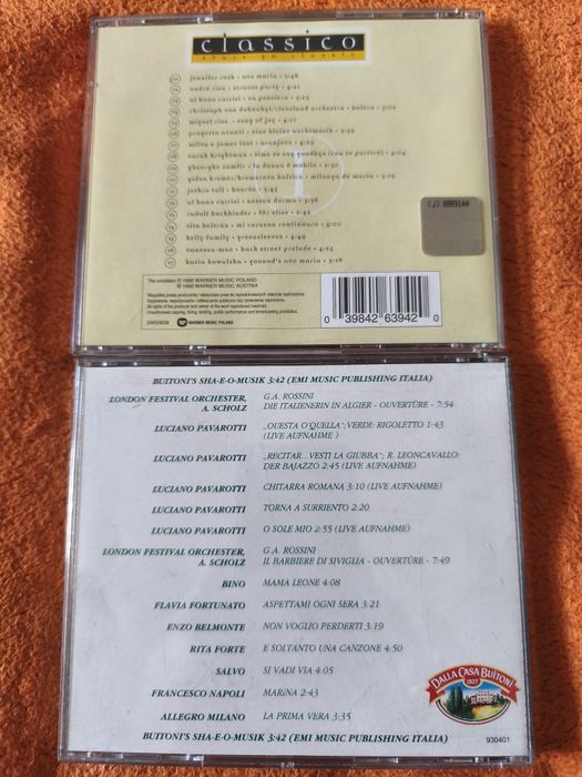 Płyty CD dla miłośników utworów operowychi operetkowych.