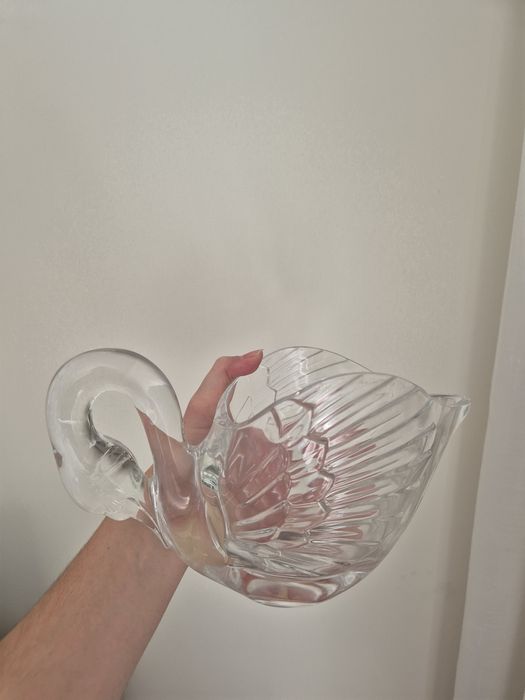 Cisne Molheira vintage da Cristal D'Arques