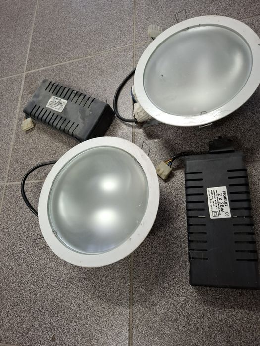 2 focos embutido para exterior