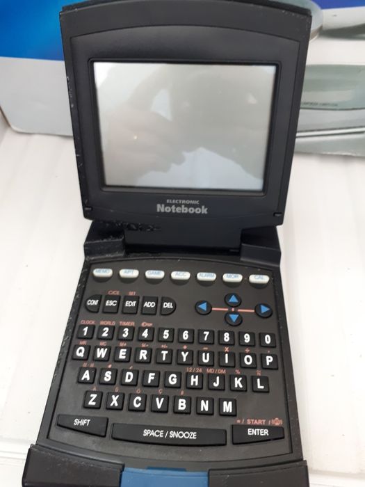 Bloco de notas. Funciona com pilhas