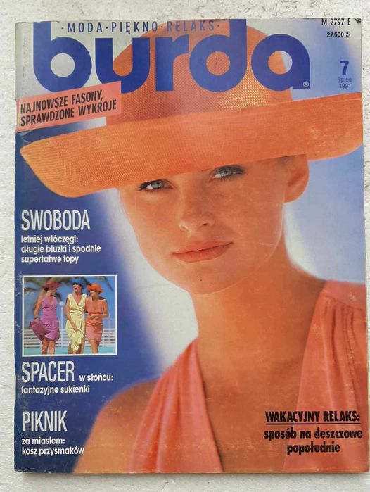 Burda 7/91 + Wykroje - wersja polska