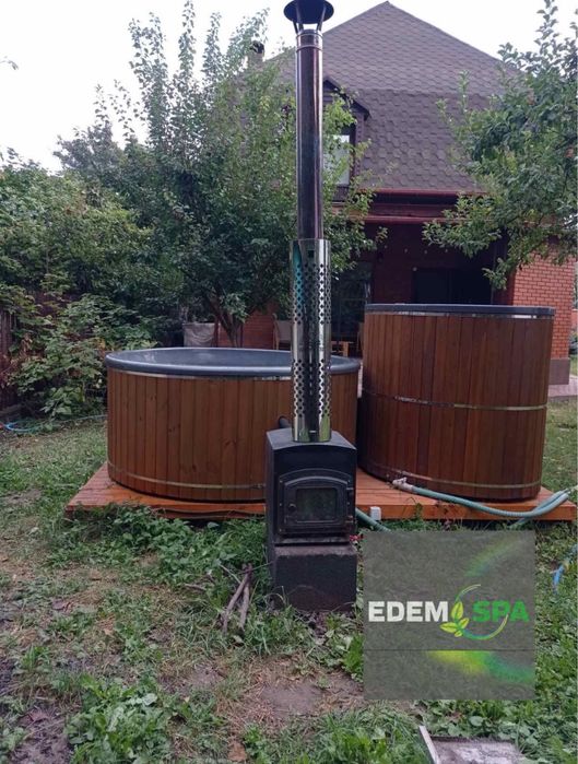 Спа купель! Чан на дровах! Чан з джакузі! Баня офуро!