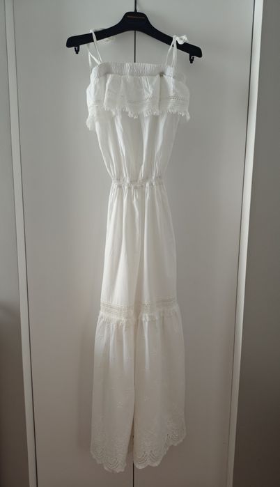 Sukienka Boho maxi biała na lato