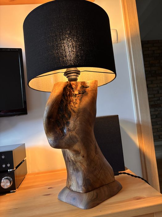 Lampa stołowa - drewniana