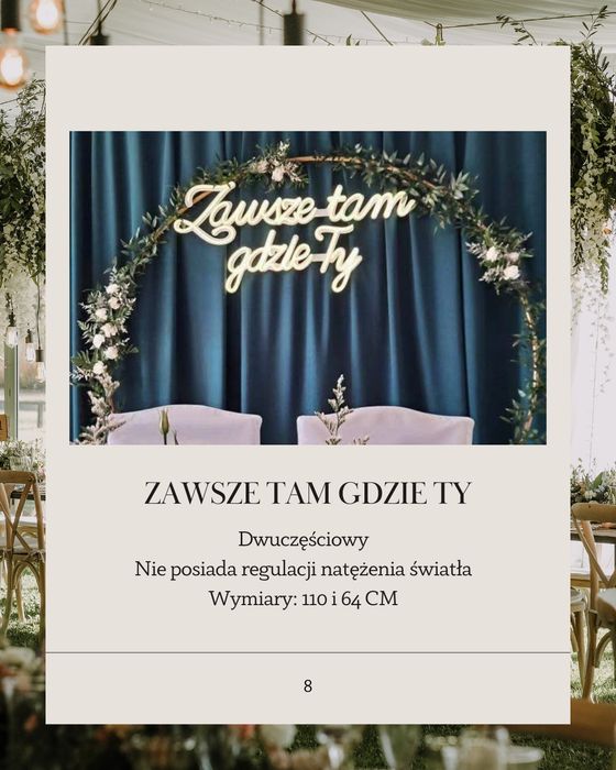 Wypożyczalnia napisów led - lokalnie w Lublinie/Czuby