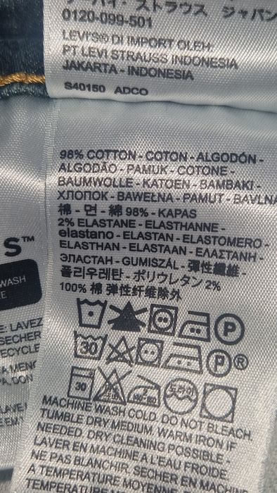 Levis 511 34/34 spodnie jeansy męskie