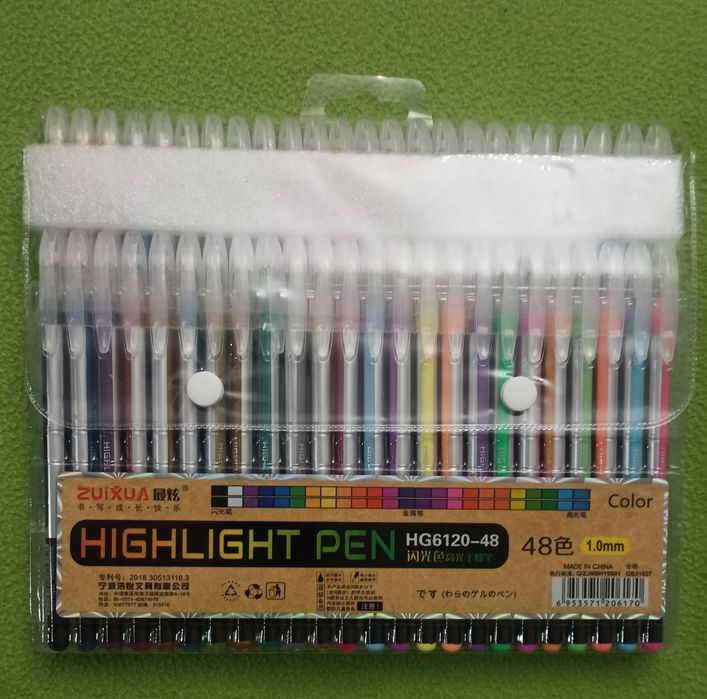 Набор гелевых ручек 48 цветов Highlight Pen HG6120-48