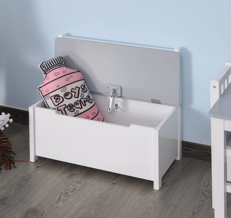 Skrzynia na zabawki ze schowkiem