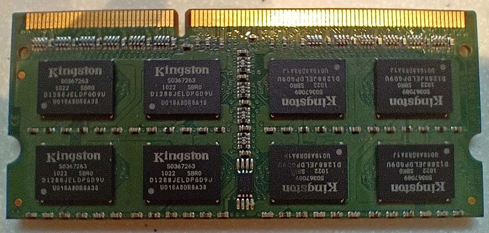 Kingston pamięć RAM 2 GB DDR3. Do laptopów.