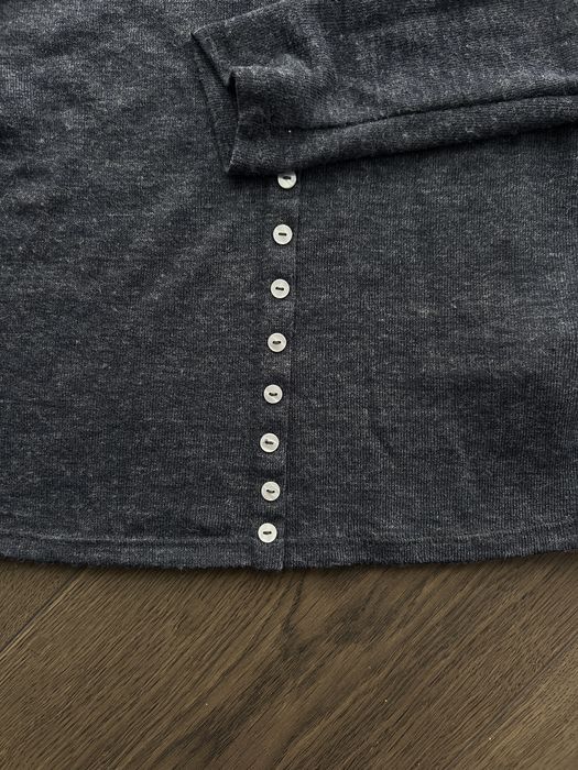 Коротка синя кофта з ґудзиками