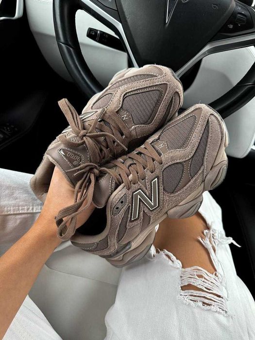 Кроссовки New Balance 9060 Beige Brown/NB Кросівки Жіночі НьюБеланс