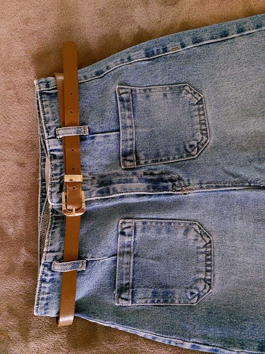 Женские джинсы с поясом zara