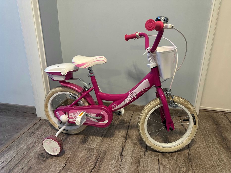 BIcicleta cor de rosa, 2-4 anos