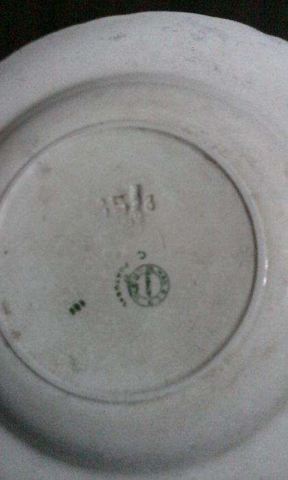 prato e taça antigos