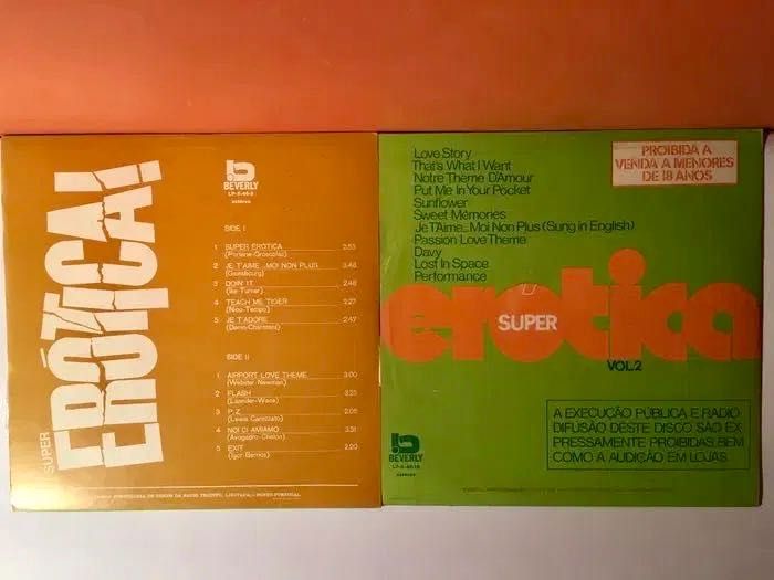 MÚSICA ERÓTICA - 5 LP  - anos 70