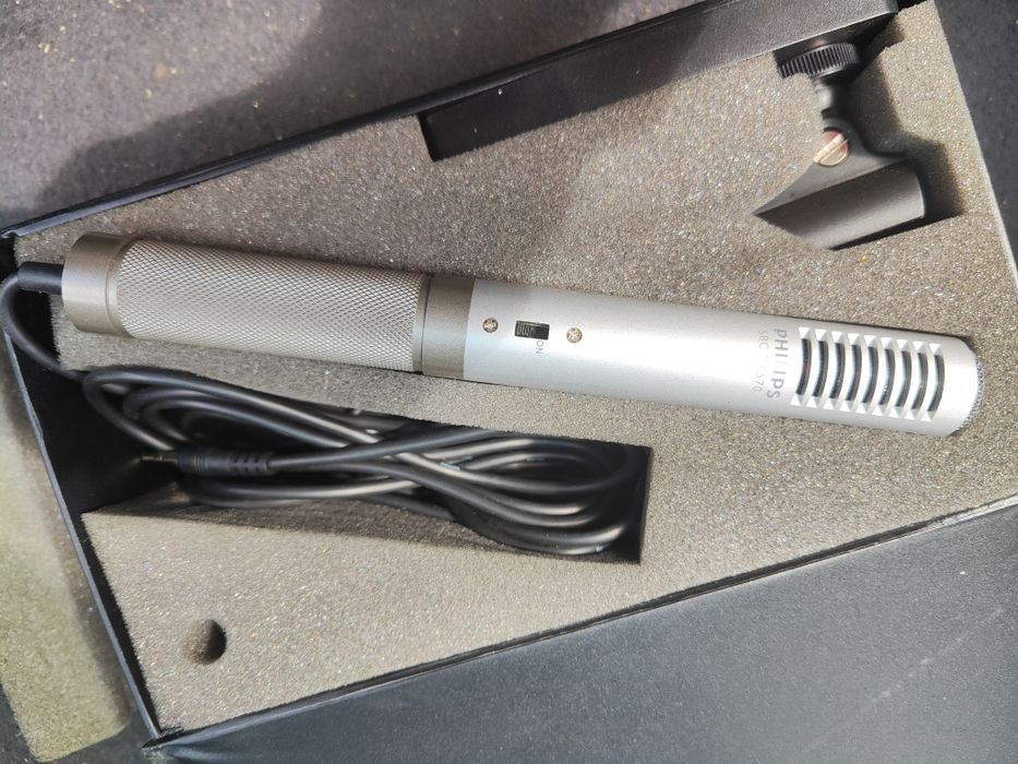 Mikrofon Philips SBC ME570 Stereo w oryginalnym pudełku uchwyt