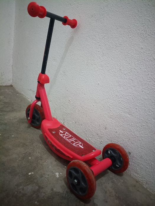 Trotinete infantil 3 Rodas - Vermelho (Ideal p/ Iniciantes), até 20kg