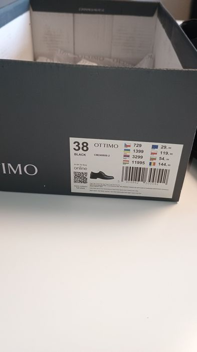 Buty wizytowe. Ottimo roz .38