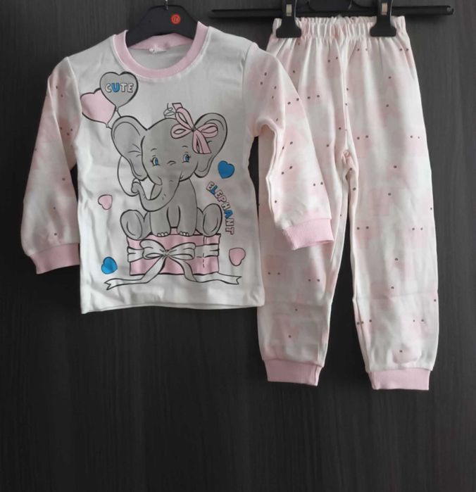 Pizama słonik bluzka spodnie bawełniana 116