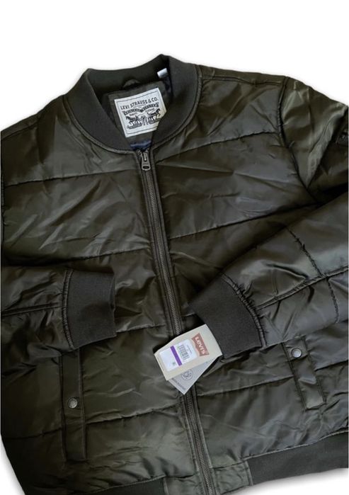 L 40 48 xxl 44 52 levis бомбер демісезон зимовий хакі куртка вітровка