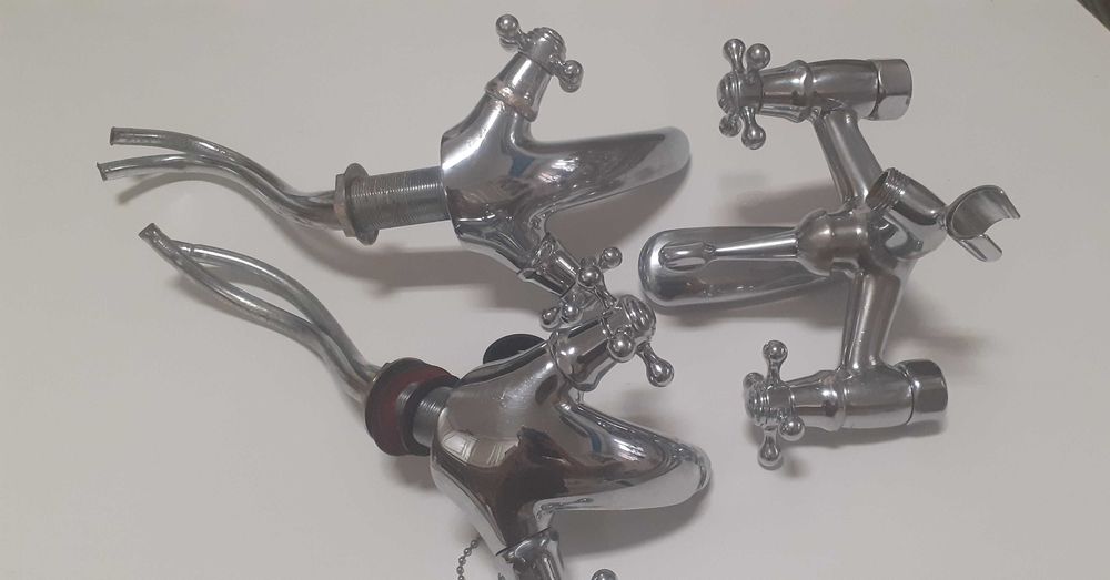 Conjunto Torneiras Roca Usadas (Lavatório, Bidé, Banho)