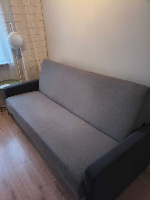 Kanapa rozkładana - szara, wygodna