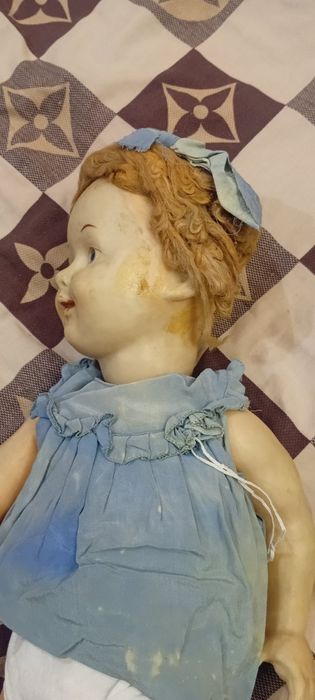 Кукла ранняя ,паричковая.СССР