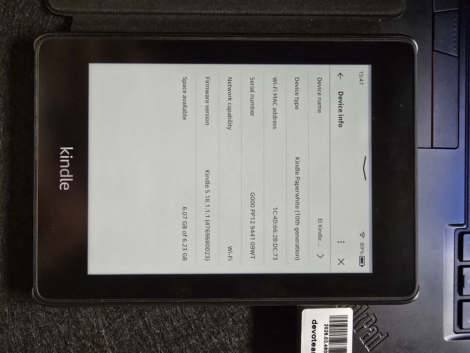Kindle Paperwhite (10th Gen)