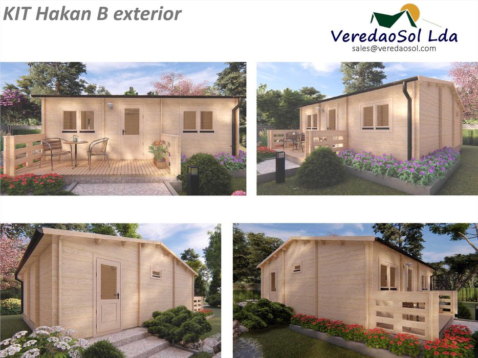 Casa Madeira HAKAN B Economy ou Premium PLUS T1 - Área 55.2m²