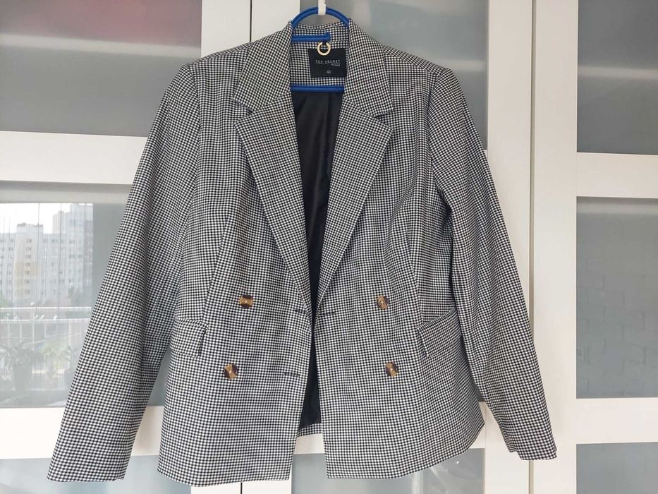 Żakiet damski Marynarka Spodnie TOP SECRET 40 Wesele Biuro Bankiet