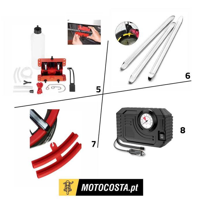 Manutenção e Ferramentas Moto - Correntes, Pneus e Mais - MOTOCOSTA
