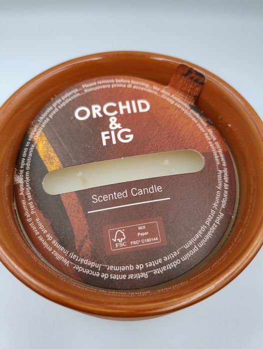 0Świeca orchidea z figą