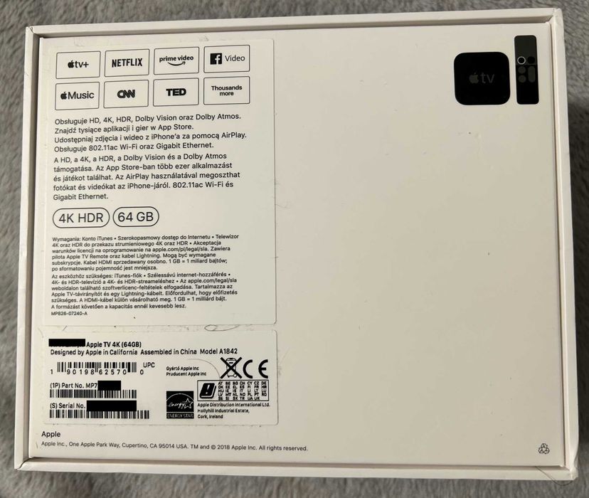 Apple TV 4K 64 GB A-1842