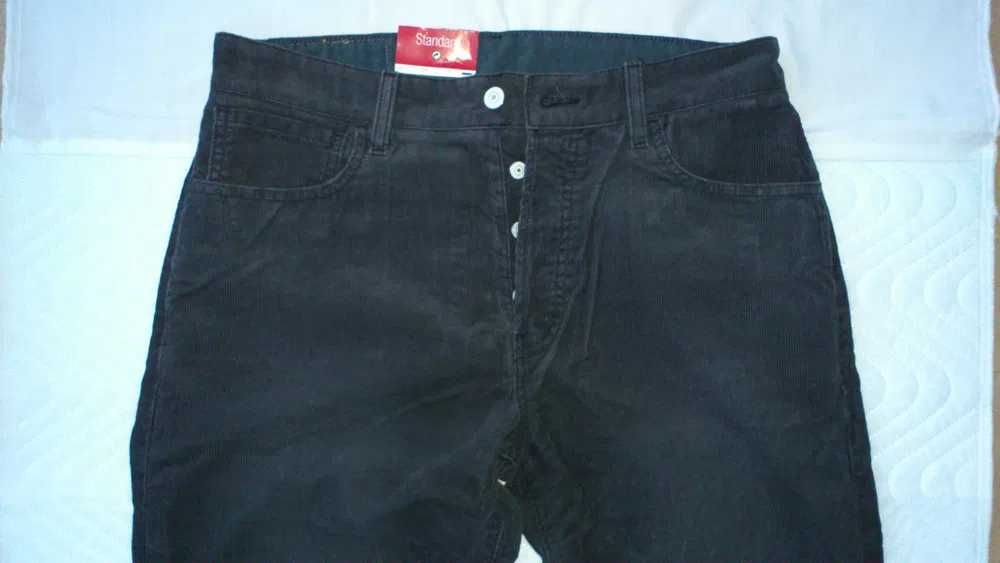 Джинсы Levi*Strauss 401,НОВЫЕ,чёрный ВЕЛЬВЕТW33L36.ПП-42,Дл-118,ВИНТАЖ