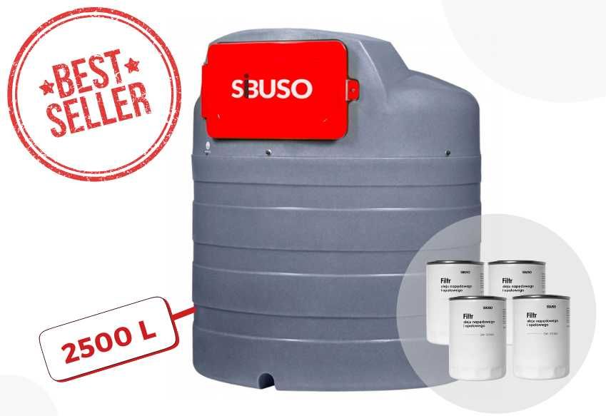 Zbiornik na paliwo diesel do oleju napędowego ON SIBUSO 2500L