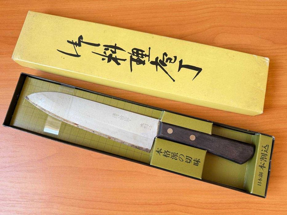 Японский кухонный нож 清岳作 (Seigaku), хонварикоми, Сэки, Гифу — в оригинальной коробке