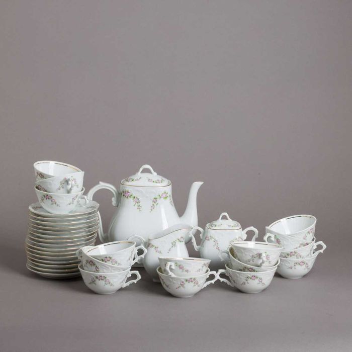 SERVIÇO DE CHÁ  (completo) marcado EMA, fabrico VISTA ALEGRE