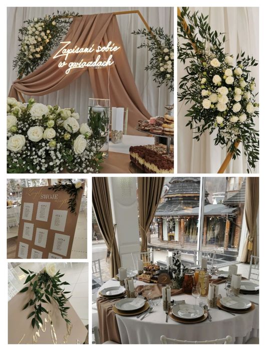 Dekoratorka Florystka ślubna weselna dekoracje imprez boho glamour itp