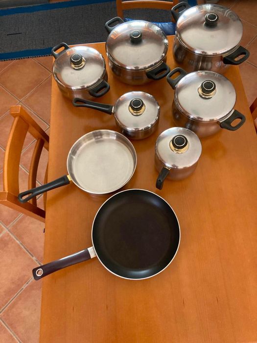 Conjunto panelas e tachos