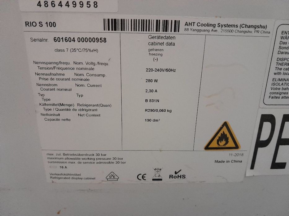 zamrażarka rio s100