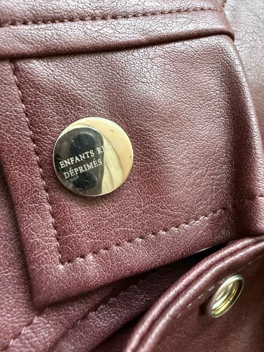 Leather Jacket ERD SS25 Red S M кожанка ERD