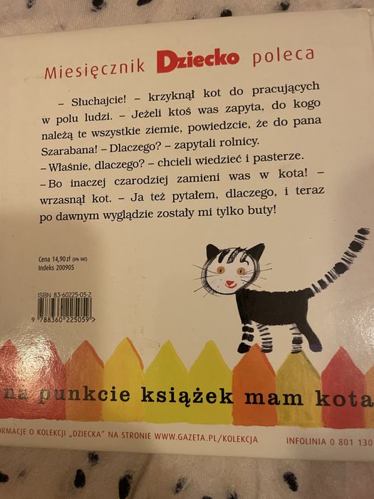 Ksiazka dla dzieci Kot w butach