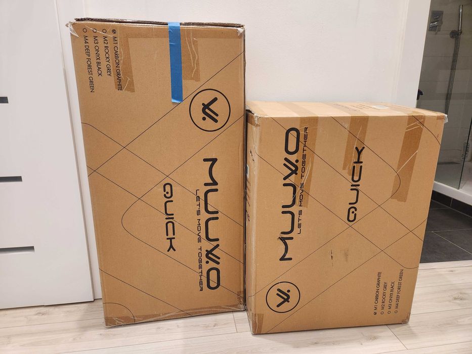 Wózek Muuvo Quick 2.0 Graphite spacerowy + gondola + akcesoria +gratis
