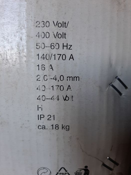 Nowa niemiecka spawarka Gude 185 na 230 i 400 Volt