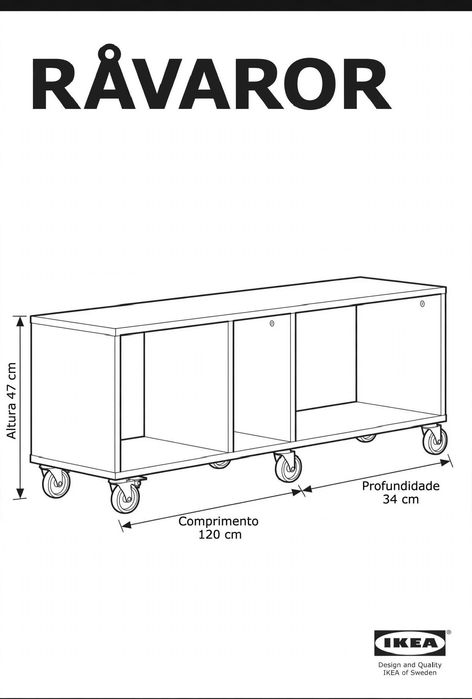 Conjunto Secretária e Estante IKEA RÅVAROR (Edição Limitada).