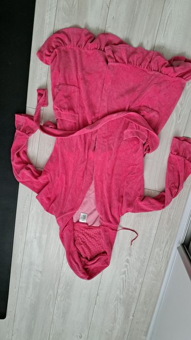 Szlafrok damski różowy h&m s