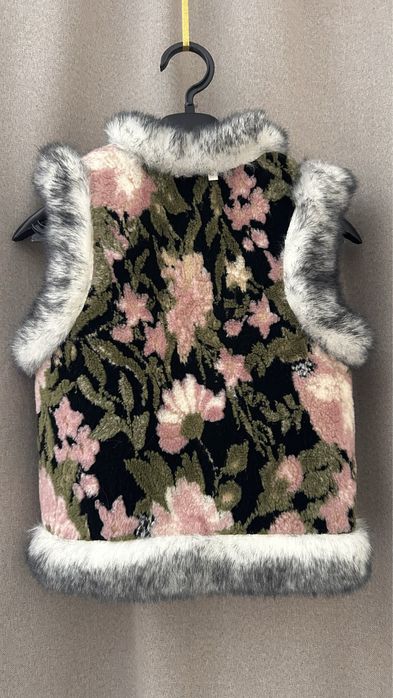 Вовняна натуральна жилетка , овчина , для дівчинки