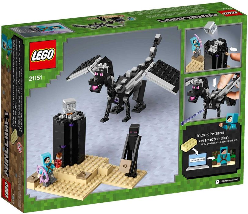 Klocki LEGO MINECRAFT 21151 Walka w Kresie Enderman Smok Slayer