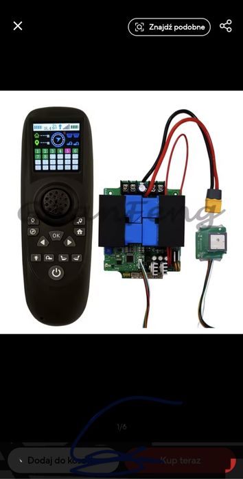 Łódka zanętowa-. System GPS Autopilot RX 40G