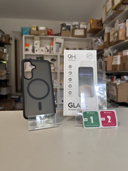 Etui plecki matowe MagSafe + SZKŁO hartowane do SAMSUNG GALAXY S24 / S25